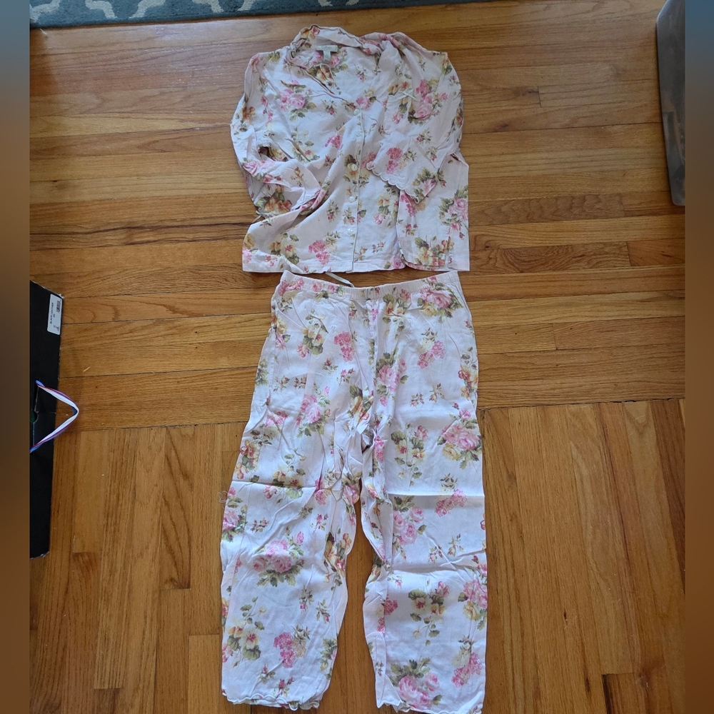 Charter Club Pink Floral Pajama Set